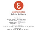  13 Ilustre Colegio de Economistas de Huelva (13.4.2019) 