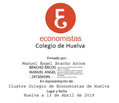 13 Ilustre Colegio de Economistas de Huelva (13.4.2019)