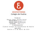 13 Ilustre Colegio de Economistas de Huelva (13.4.2019)