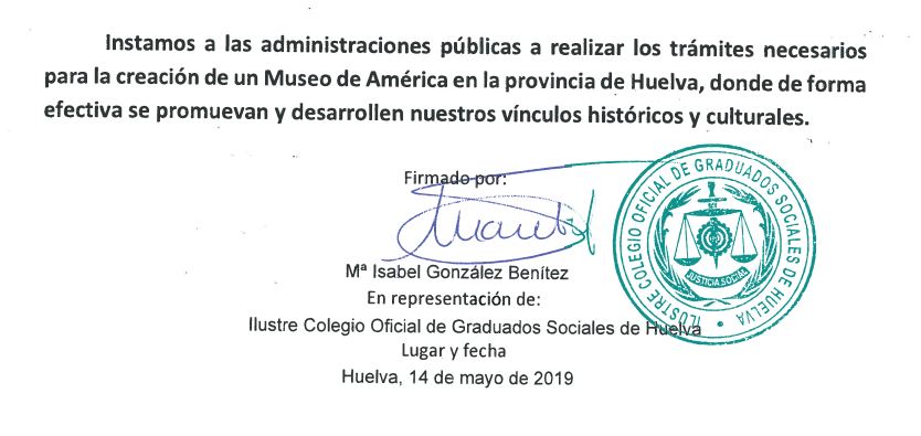 19 Ilustre Oficial de Colegio de Graduados Sociales de Huelva (14 de mayo de 2019)