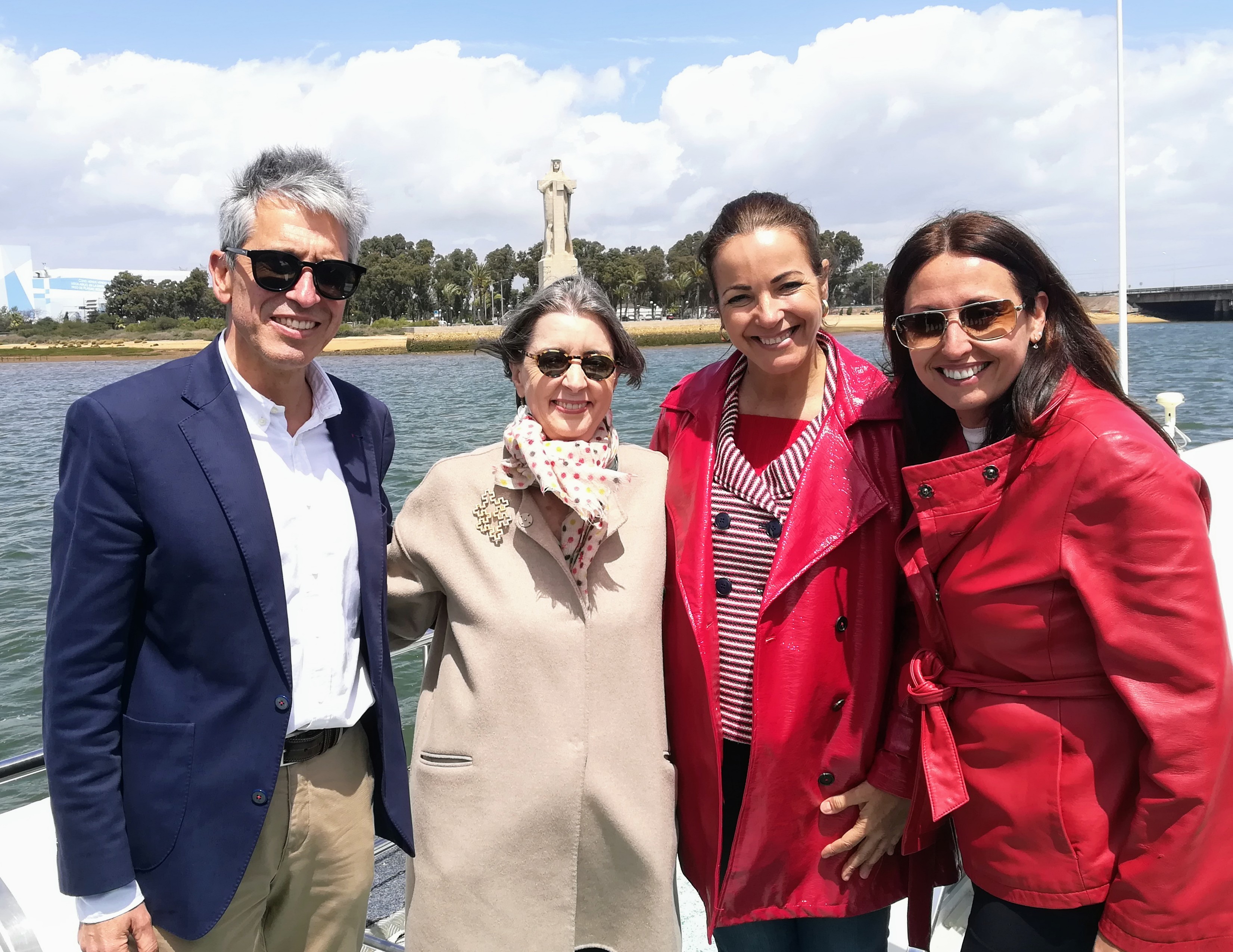 Fiona Donovan, Mª Ángeles Muriel, Estela Villalba y Juan Antonio Márquez